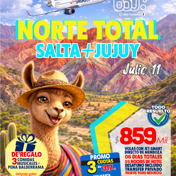 NORTE AEREO JULIO VACACIONES 🌵✈️