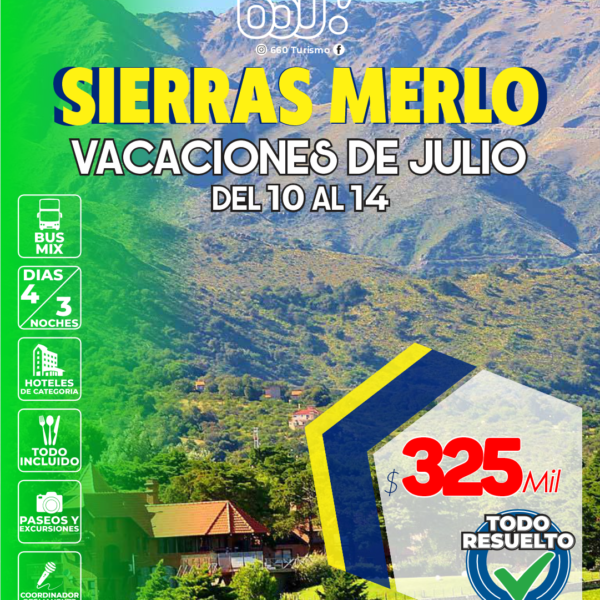 SIERRAS EN VACACIONES JULIO